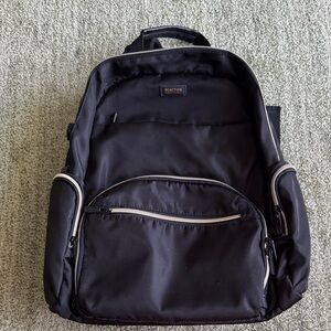 Kenneth Cole Reaction Black Backpack with gold Zippers